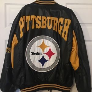 Vintage Pittsburgh Steelers Leather Jacket